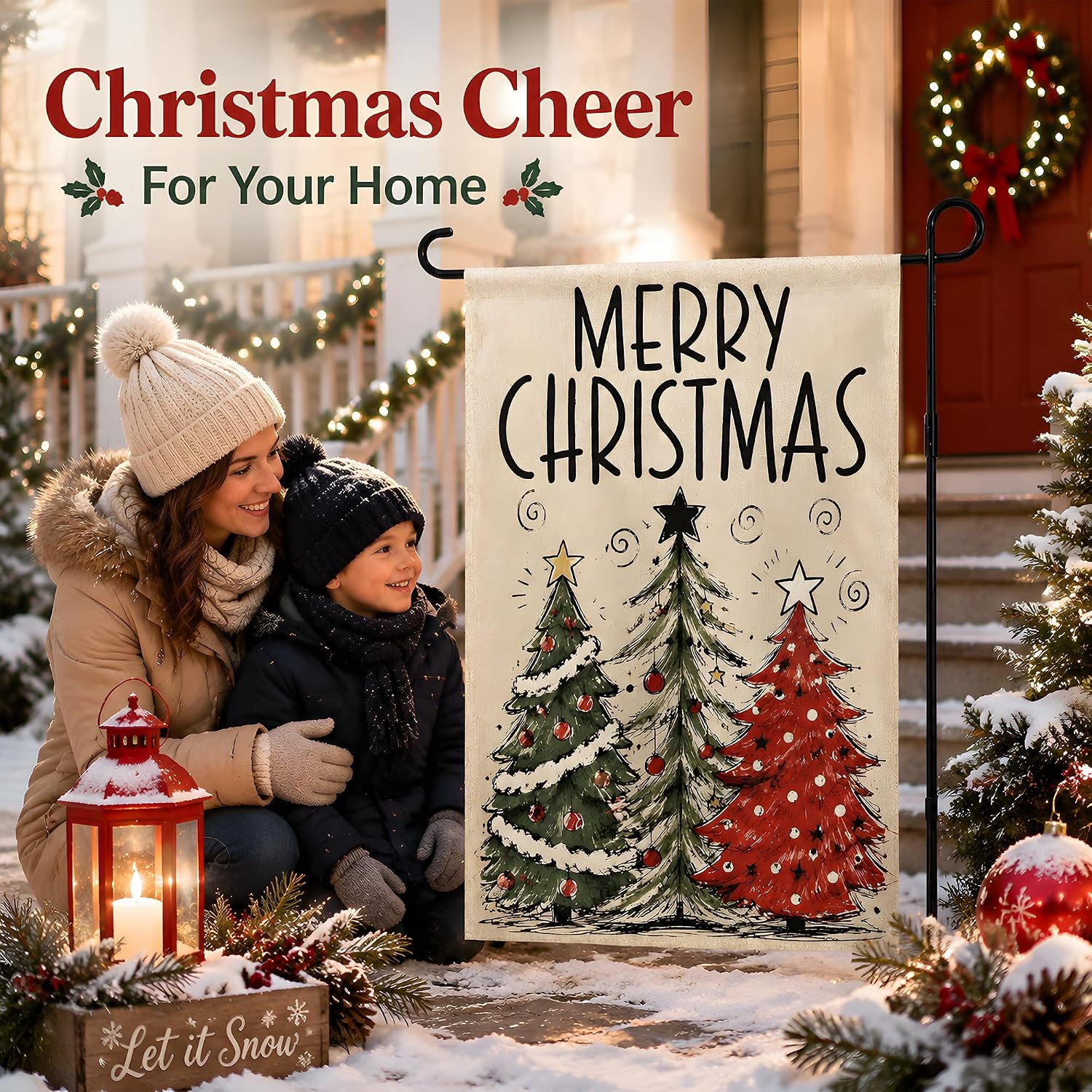 Detalle de Christmas Garden Flag, 12 x 18 Inch