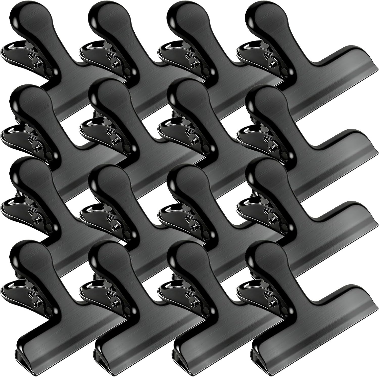 Detalle de SZTCECDM 16-Pack 7 cm Stainless Steel Bag Clips, Black