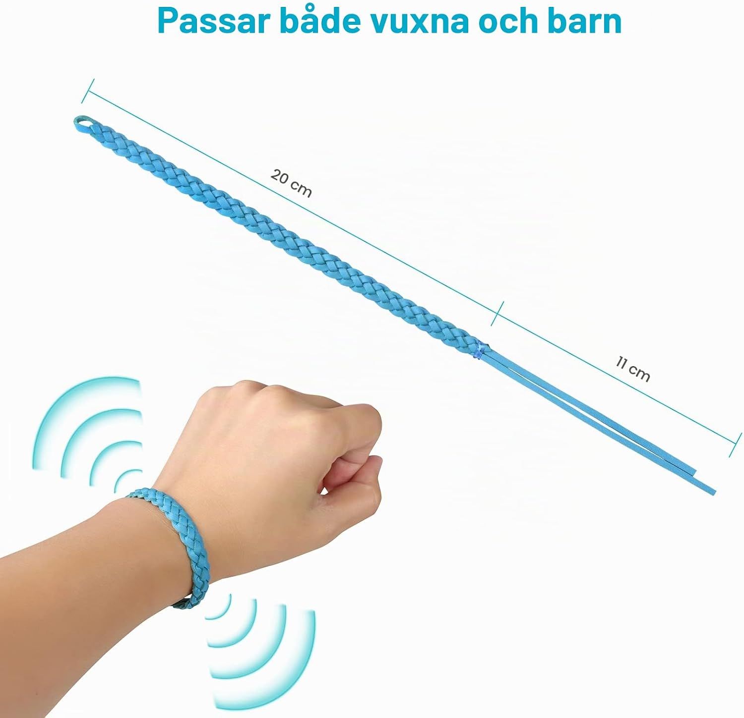 Thumbnail 1 de OSDUE myggarmband, 12-pack med justerbar och vattentät EVA-design