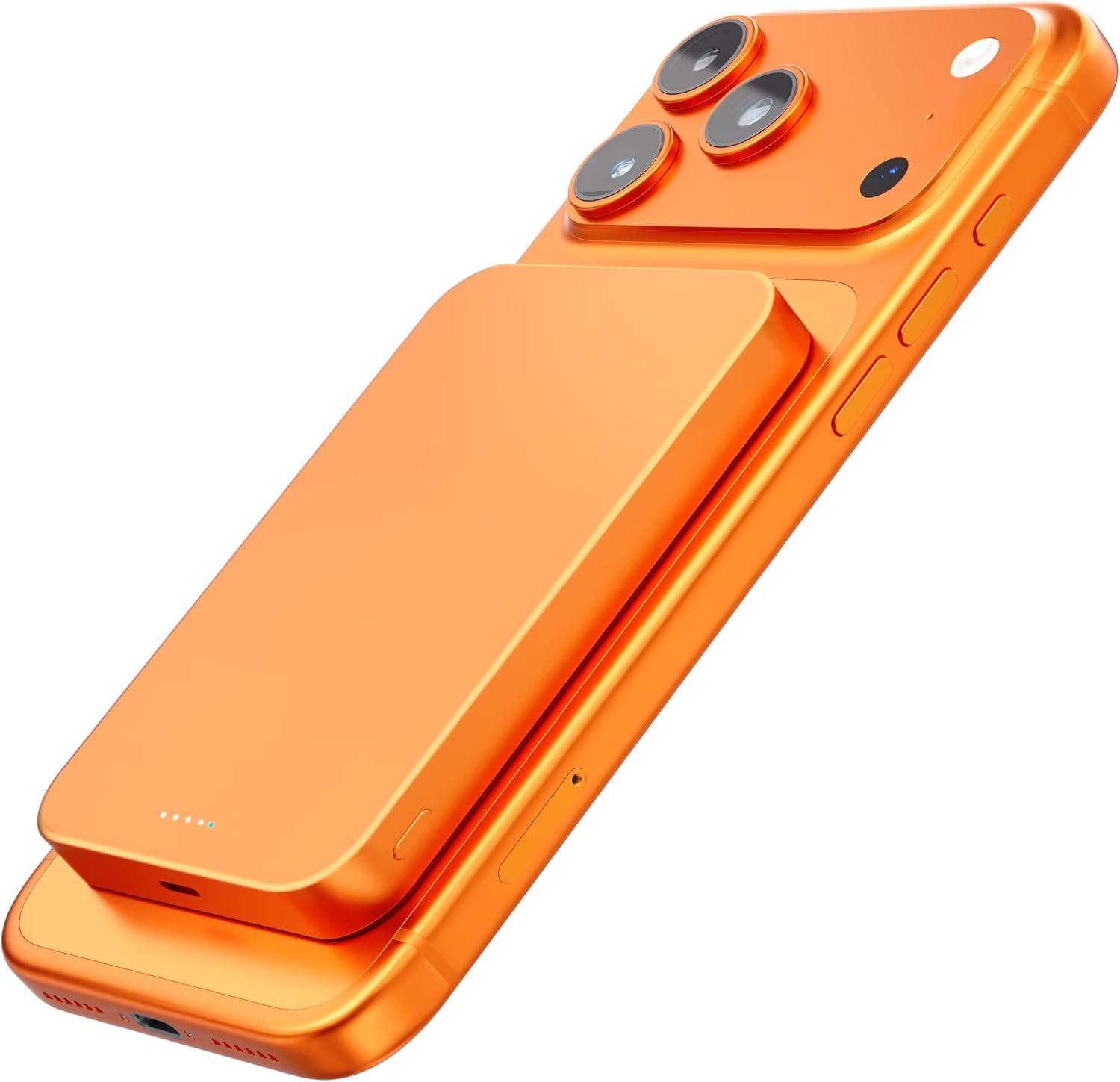 Detalle de Catmart V12 Magnetic Power Bank, 10,000mAh, 20W USB-C, 0.5-Inch Design