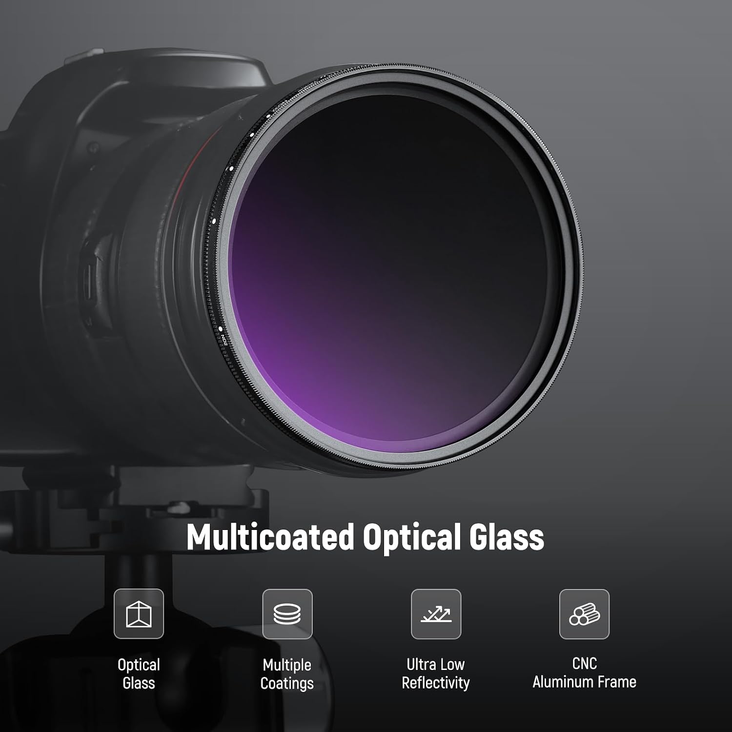 Detalle 2 de NEEWER 67mm ND2-32 Variable ND Filter – 1–5 Stops
