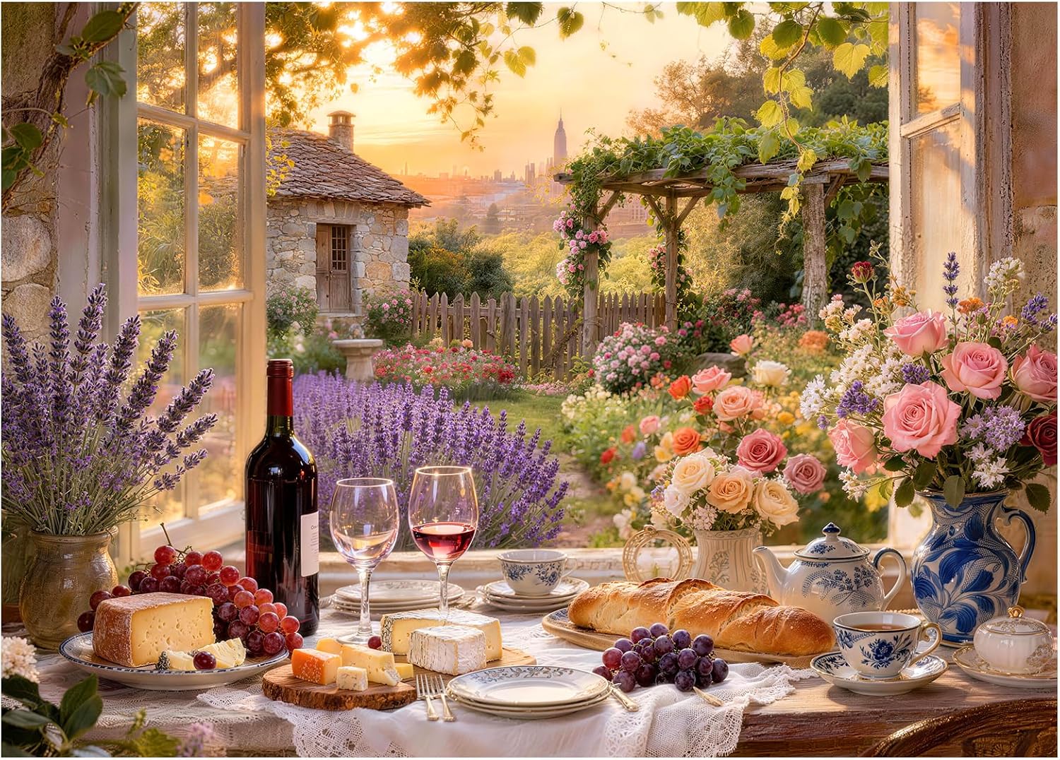 Thumbnail 6 de Cozy Flower Shop Puzzles for Adults 1000 Pieces