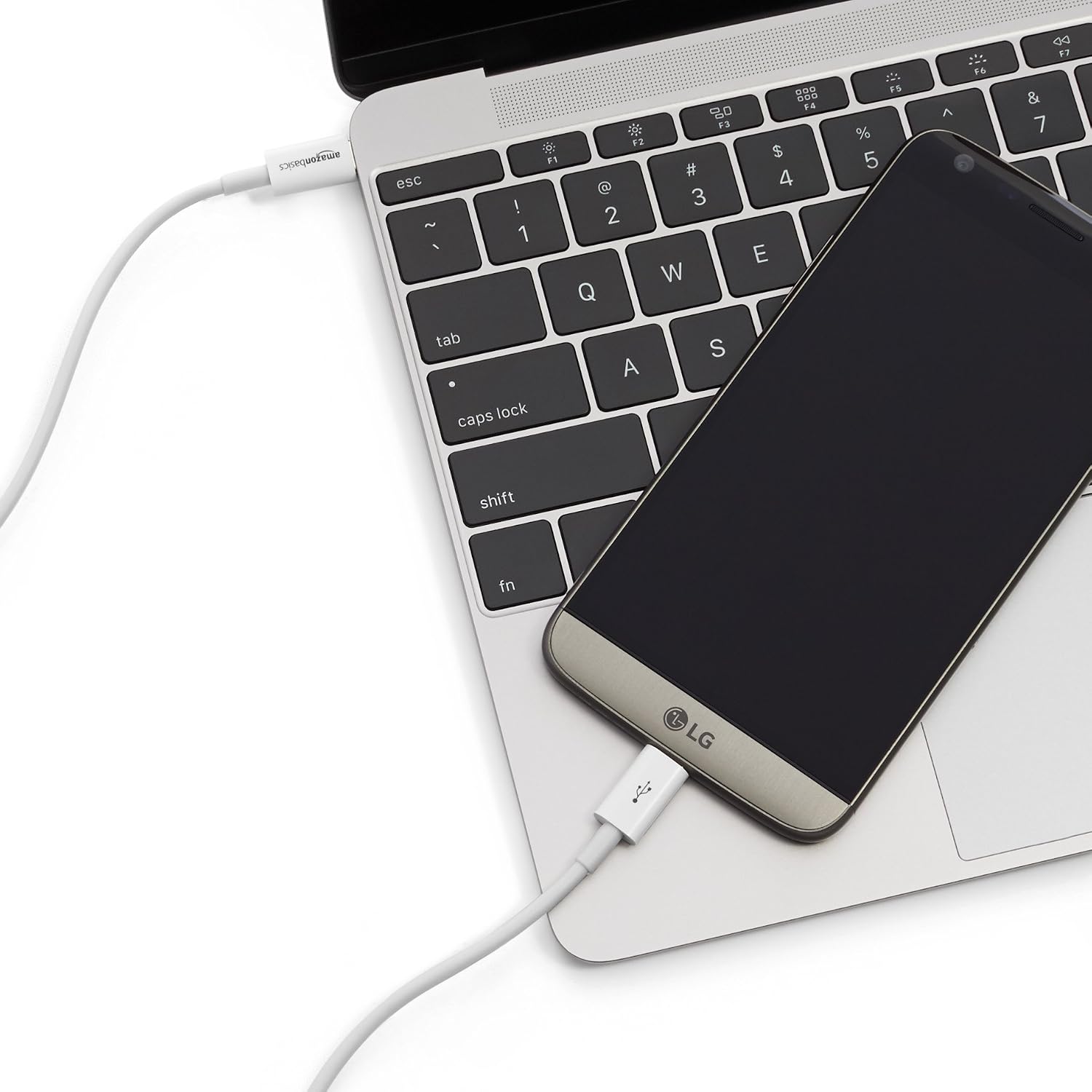 Detalle 2 de Amazonベーシック L6LUC024-CS-R USB-Cケーブル 0.9m、USB 2.0、ホワイト