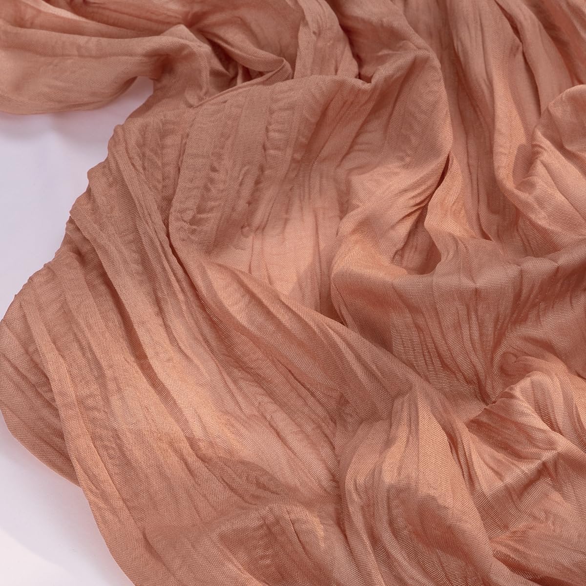 Detalle 2 de Socomi 10pcs Dusty Rose Cheesecloth Table Runner 120in 🏺