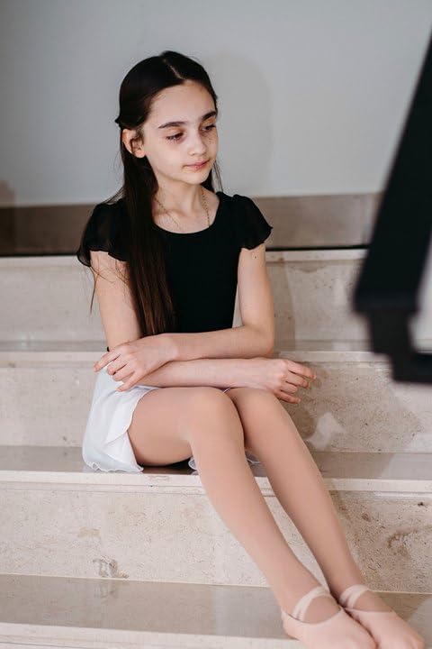 Detalle de Stelle Girls’ Footed Ballet Tights, 2T–15Y, Four-Way Stretch
