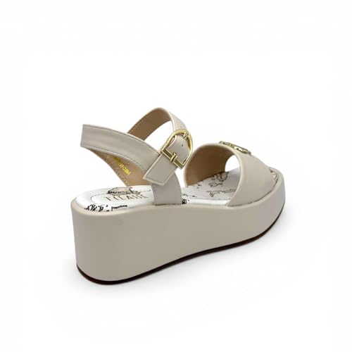 Detalle 2 de Alviero Martini 1A Classe Z13889662 Sandali con Zeppa Donna Beige, Taglia 39