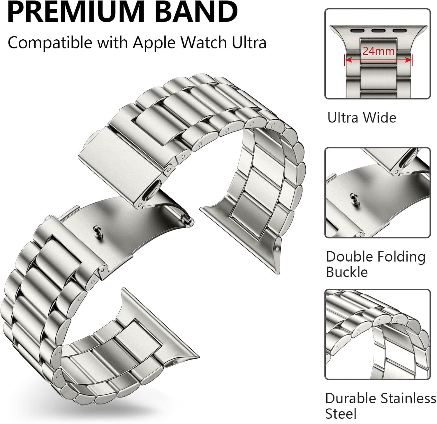 Thumbnail 1 de Netolo Metal Straps for Apple Watch Ultra 49mm