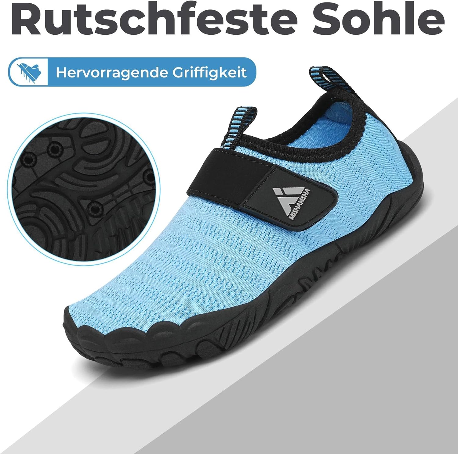 Thumbnail 6 de Mishansha Chaussures Aquatiques Enfant — Séchage rapide, antidérapantes et faciles à enfiler (Taille 24–35 EU)