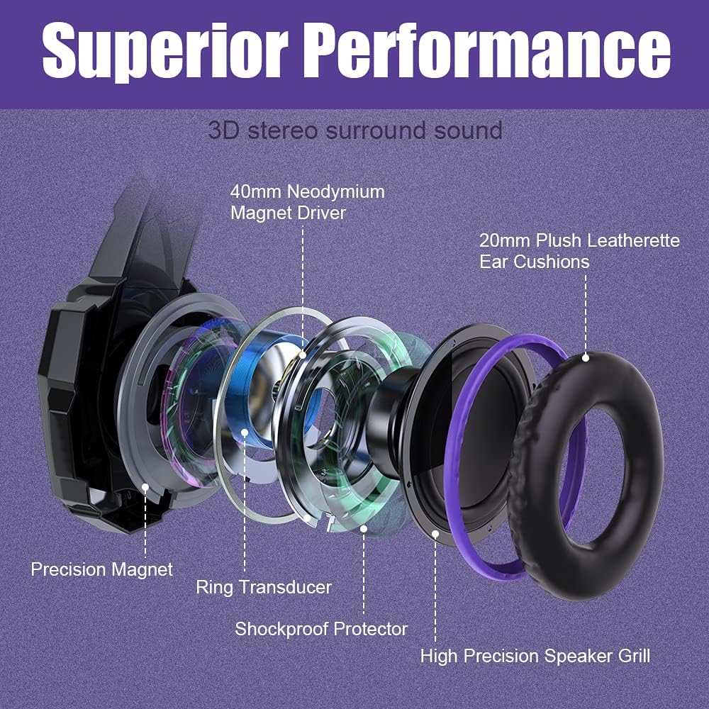 Detalle 2 de BENGOO G9000 Gaming Headset 40mm