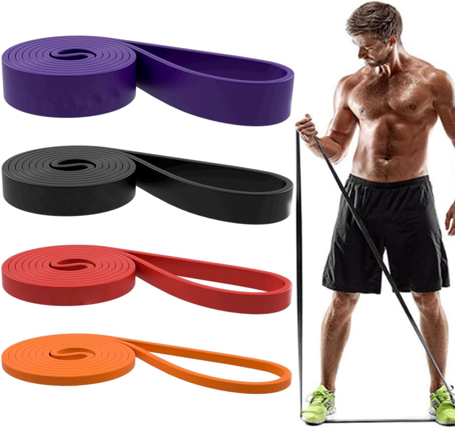 Thumbnail 5 de Resistance Bands Set 5 Levels 5–125 lbs 🏋