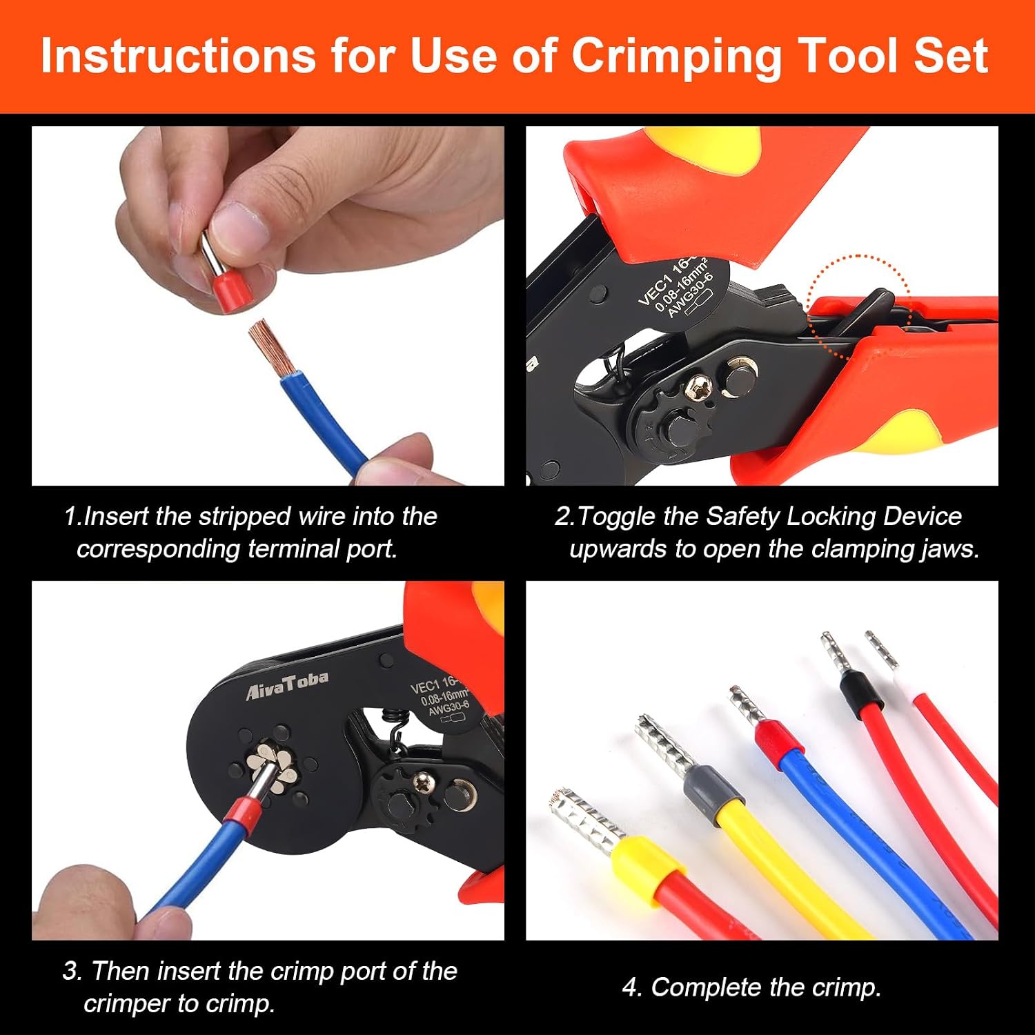 Thumbnail 1 de Self Adjustable Ferrule Crimping Tool Kit 1250pcs 🛠