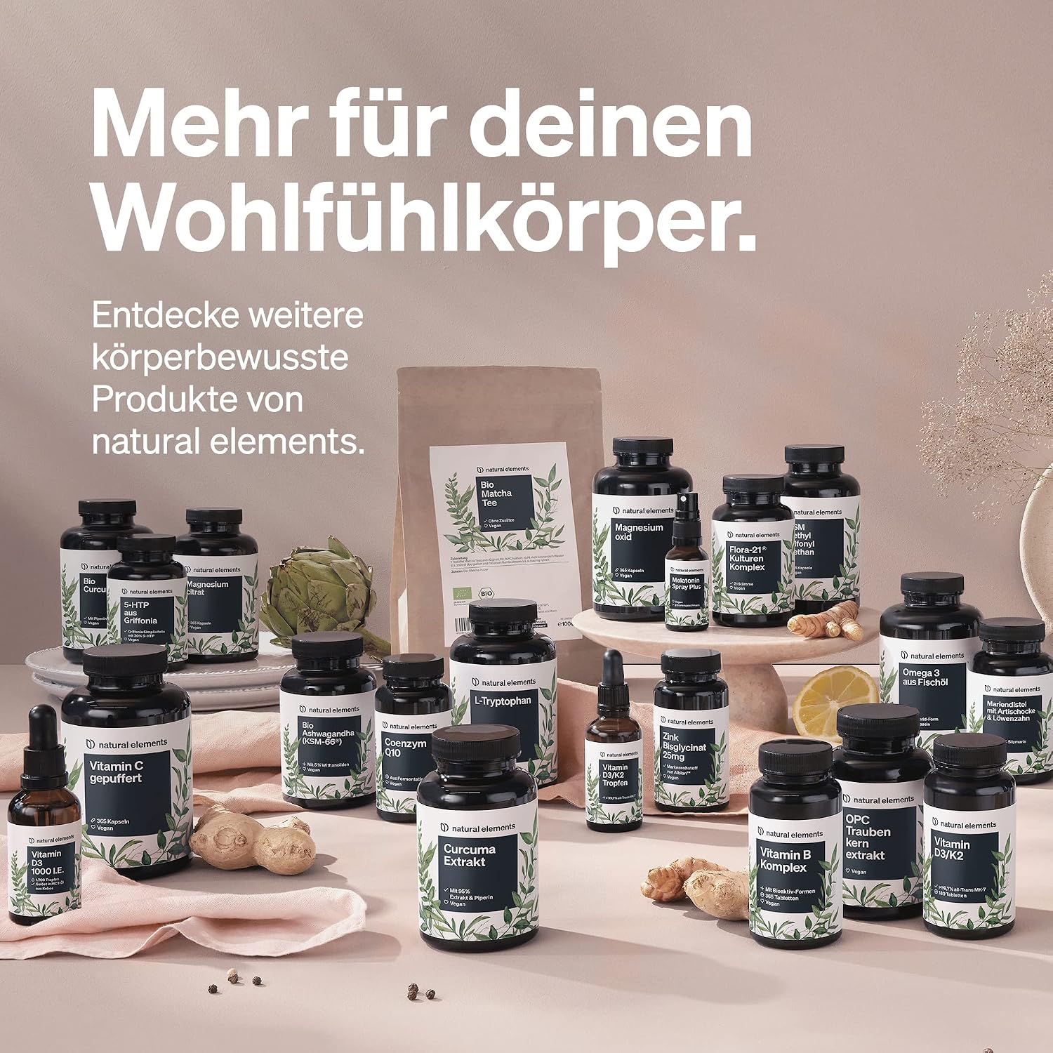 Thumbnail 6 de natural elements Mariendistel-Komplex 120 Kapseln, 80% Silymarin