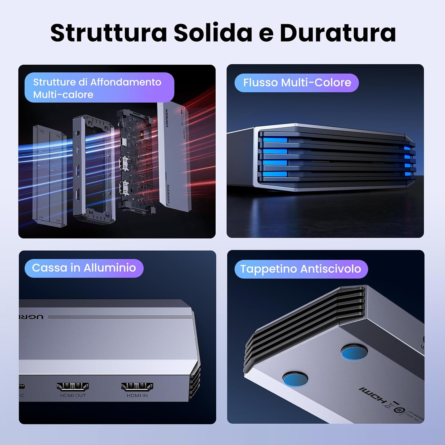 Thumbnail 2 de UGREEN Scheda di acquisizione video HDMI USB 3.0 4K60Hz / 2K144Hz con HDR, VRR e audio per microfono e cuffie