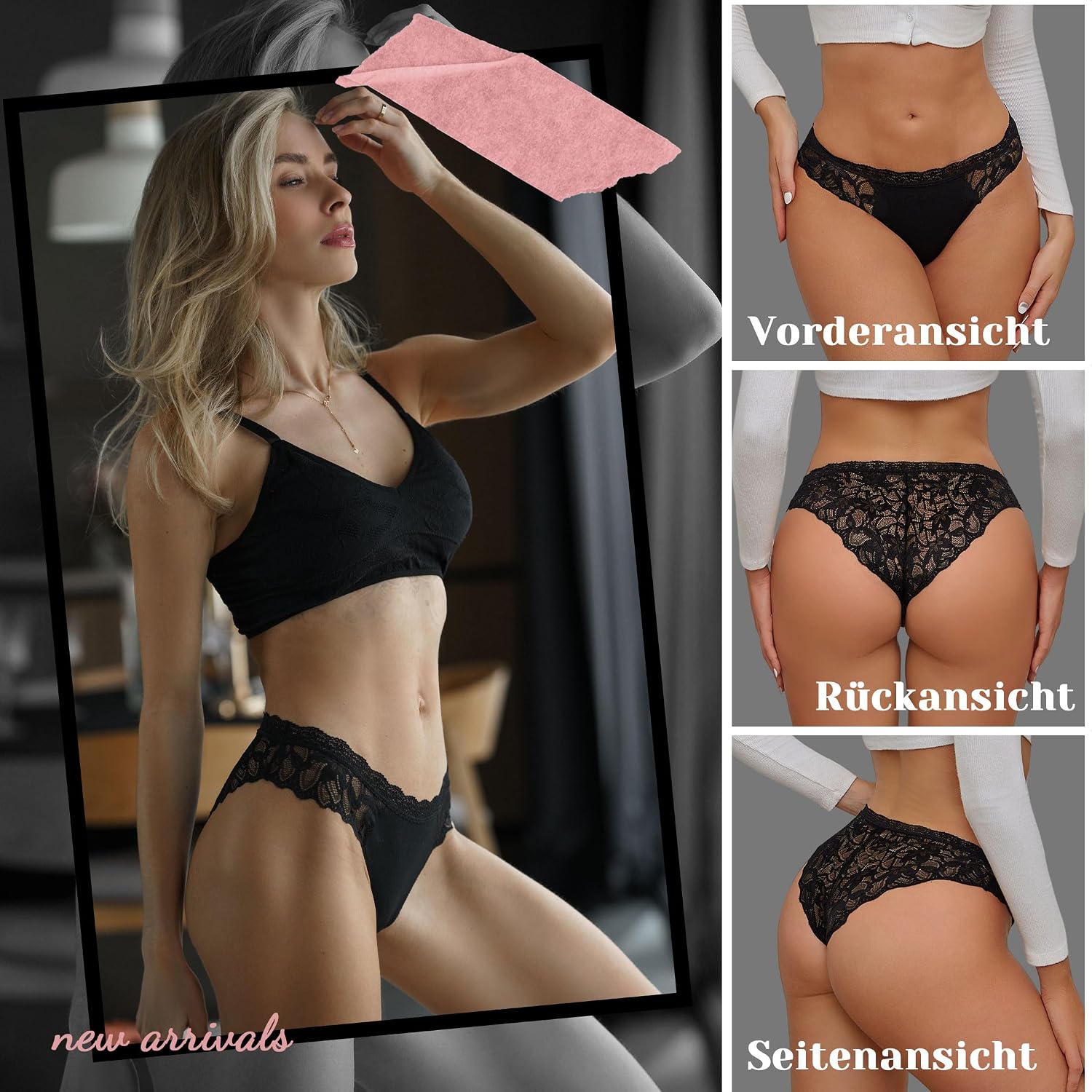 Thumbnail 1 de Sth Big Spitzenunterwäsche Damen Brasilianer Slip