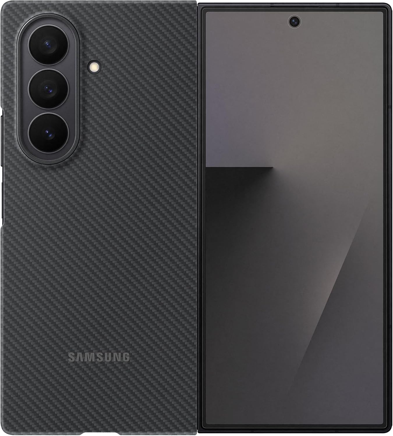 Detalle 2 de Samsung Galaxy Coque Officielle Carbon Shield pour Galaxy Z Fold7 Noir