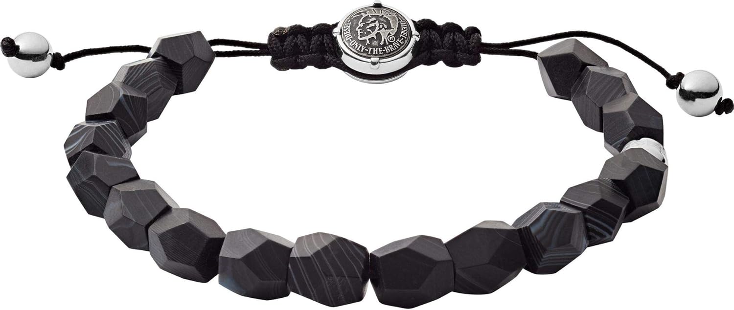 Thumbnail 4 de Diesel DX1151040 Pulsera Semipreciosa Negra para Hombre 🖤