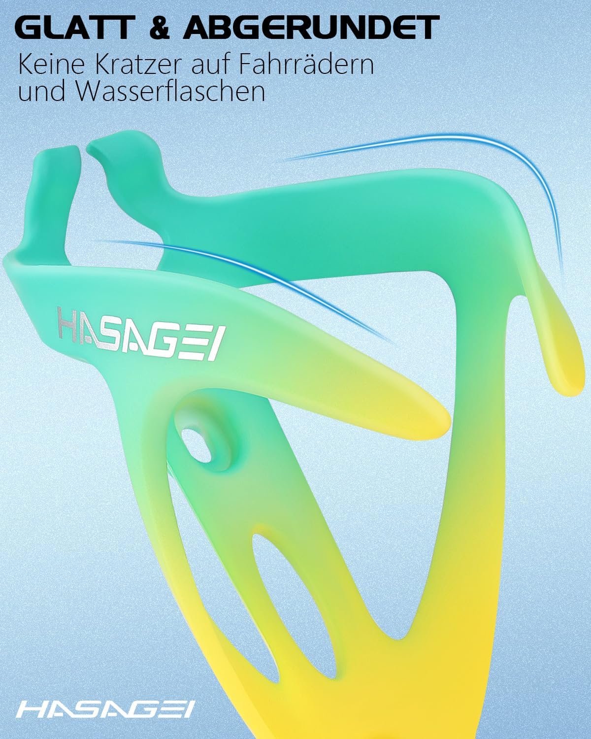 Detalle de HASAGEI Universeller Fahrradflaschenhalter – rutschfest, ultraleicht und kompatibel mit Standardflaschen