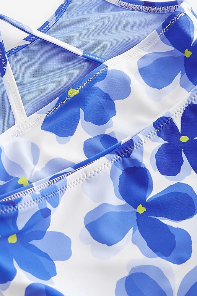 Detalle 2 de Two Piece Hawaiian Beach Bikini for Toddler Girls (3–12 Years) – Easy Pull-On Set