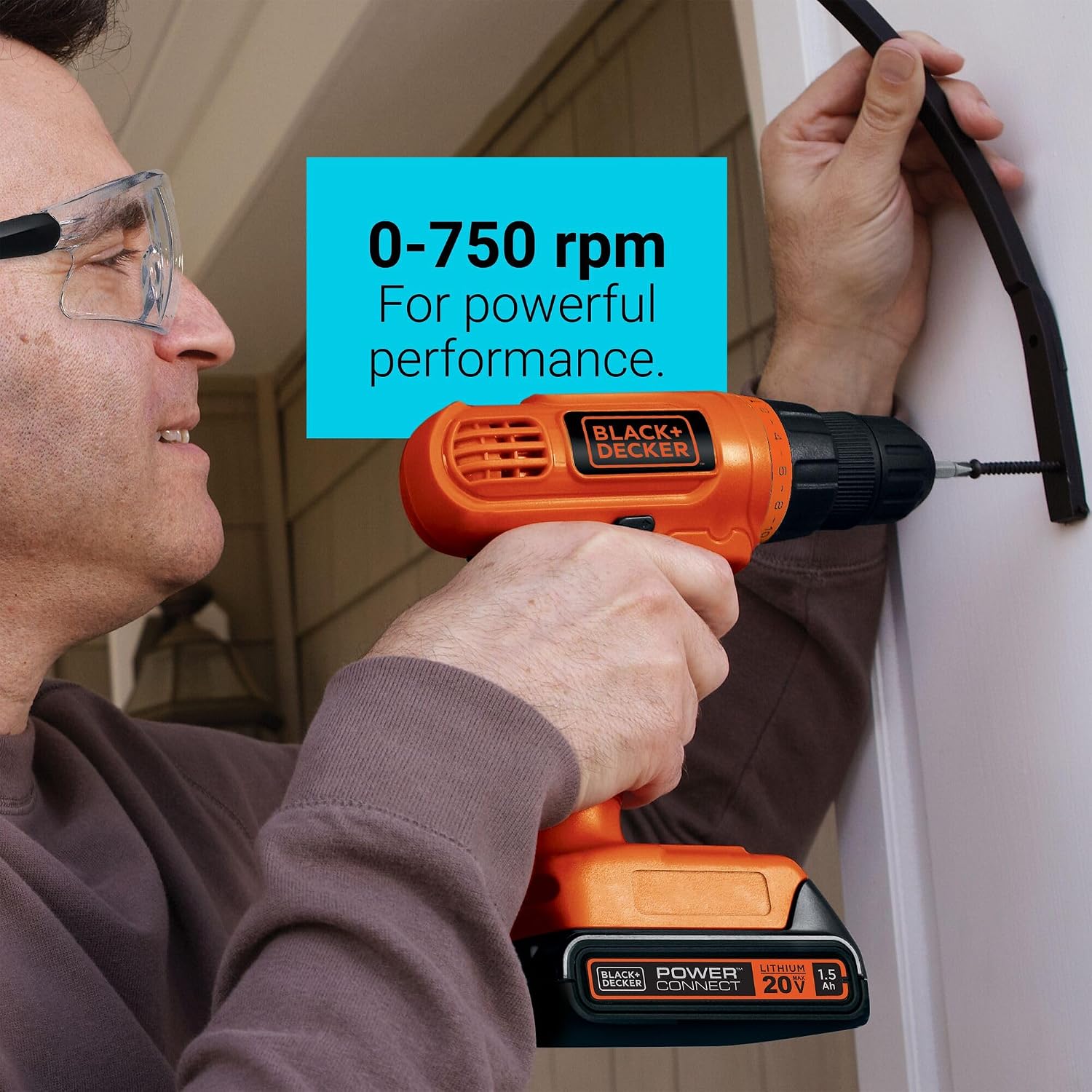 Detalle 1 de BLACK+DECKER LD120VA 20V MAX* Cordless Drill/Driver, 30-Piece Set