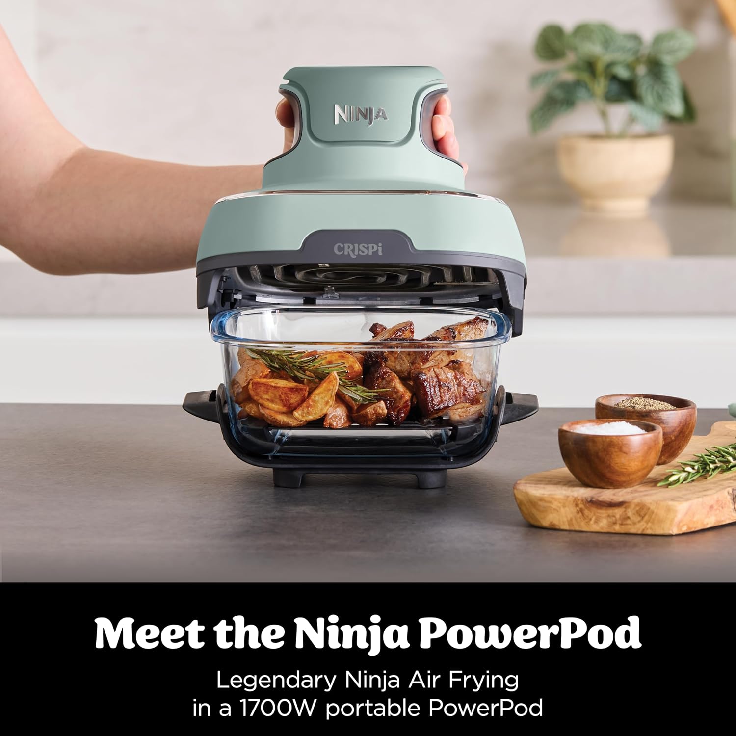 Detalle de Ninja CRISPi FN101UKSG 3.8L portable air fryer