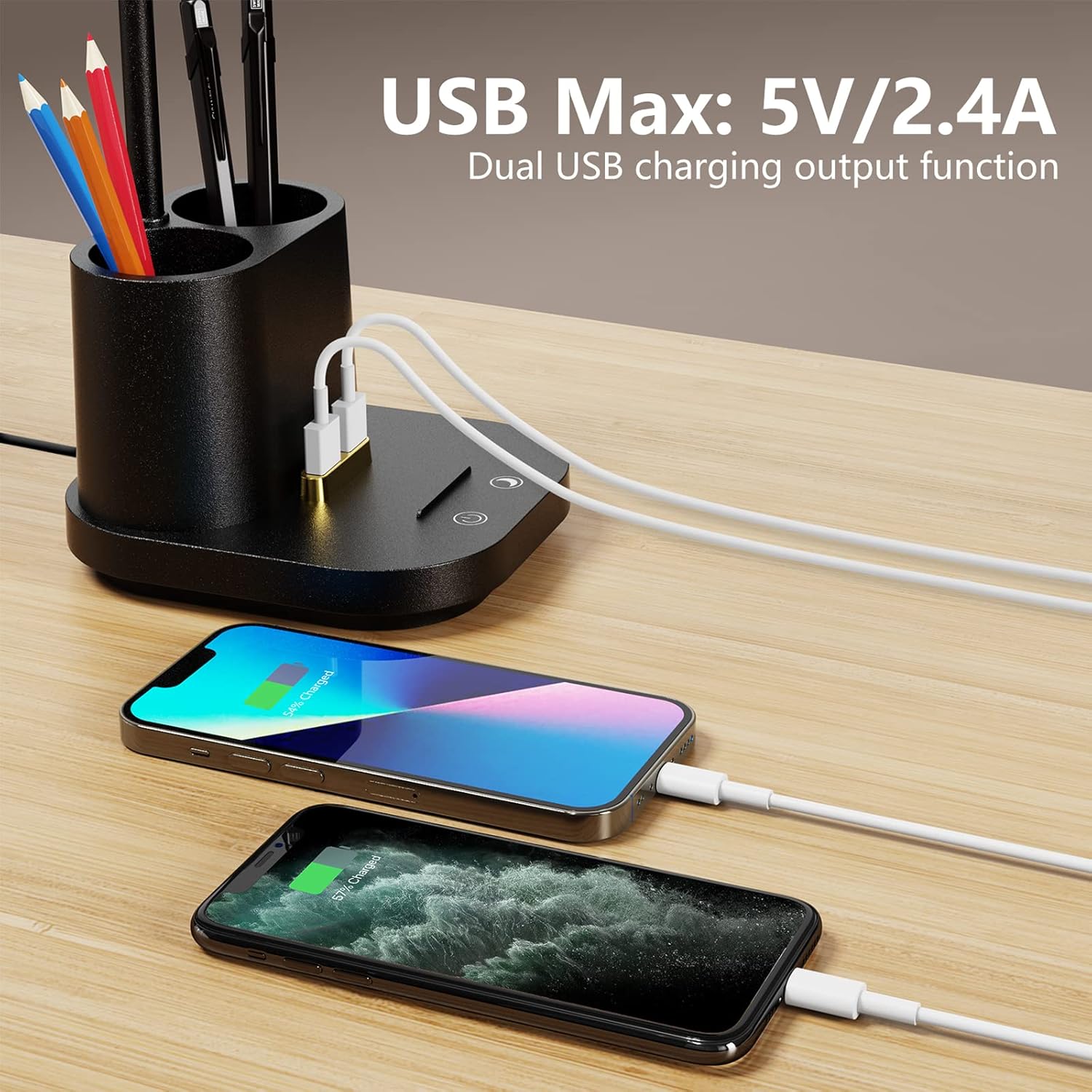 Thumbnail 3 de GONDSILY LED Desk Lamp 5V USB charging port