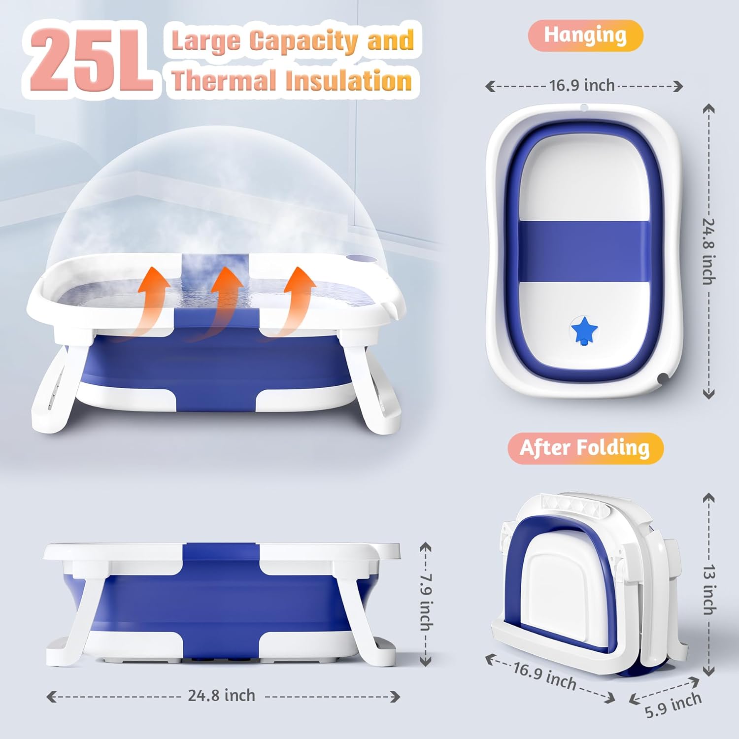 Thumbnail 4 de Rabb 1st Baby Badewanne Faltbar 0-2 Jahre