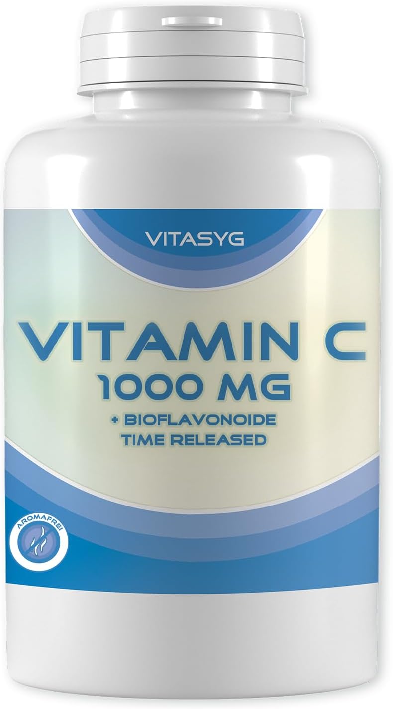 Detalle de Vitasyg Vitamin C 1000 mg Time-Release Tabletten (365 Stück) – vegan