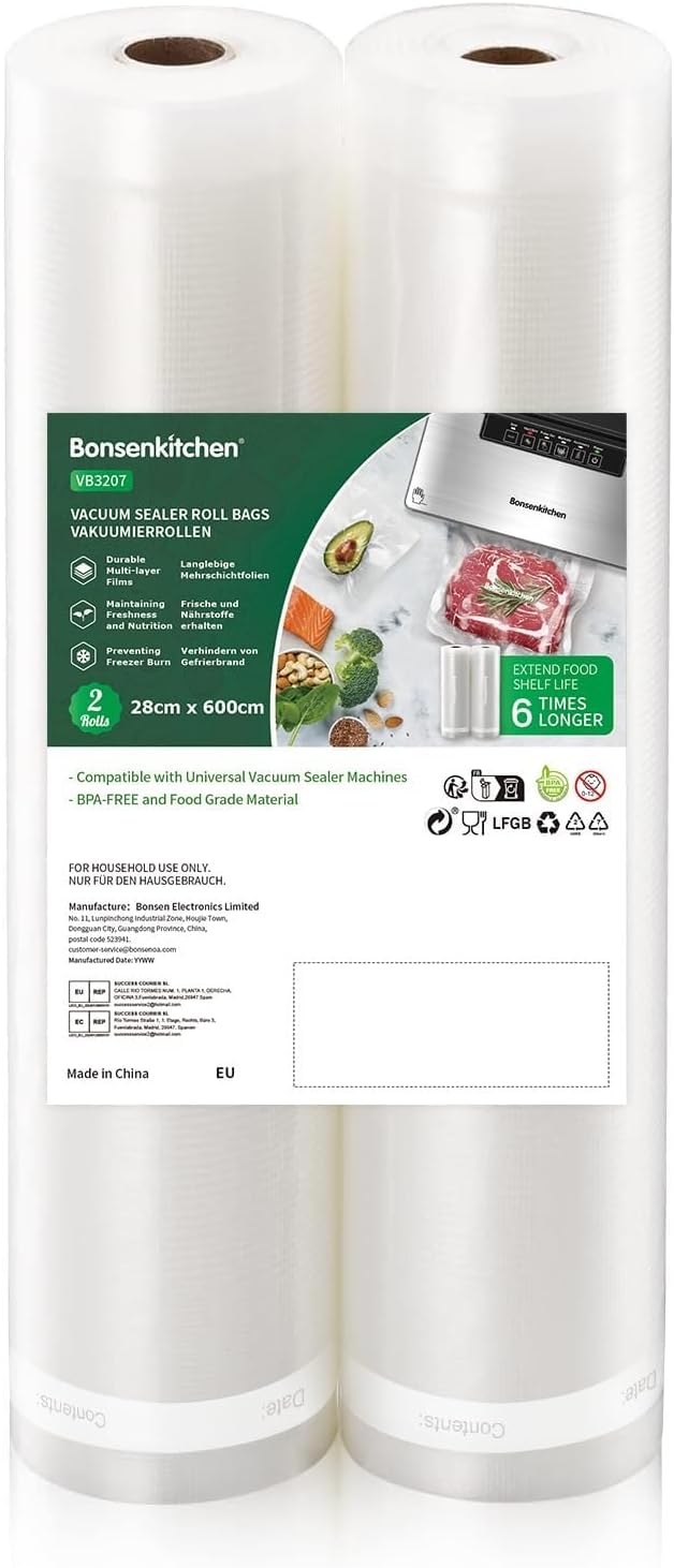 Detalle de Bonsenkitchen VB3207 sacchetti sottovuoto 28 cm