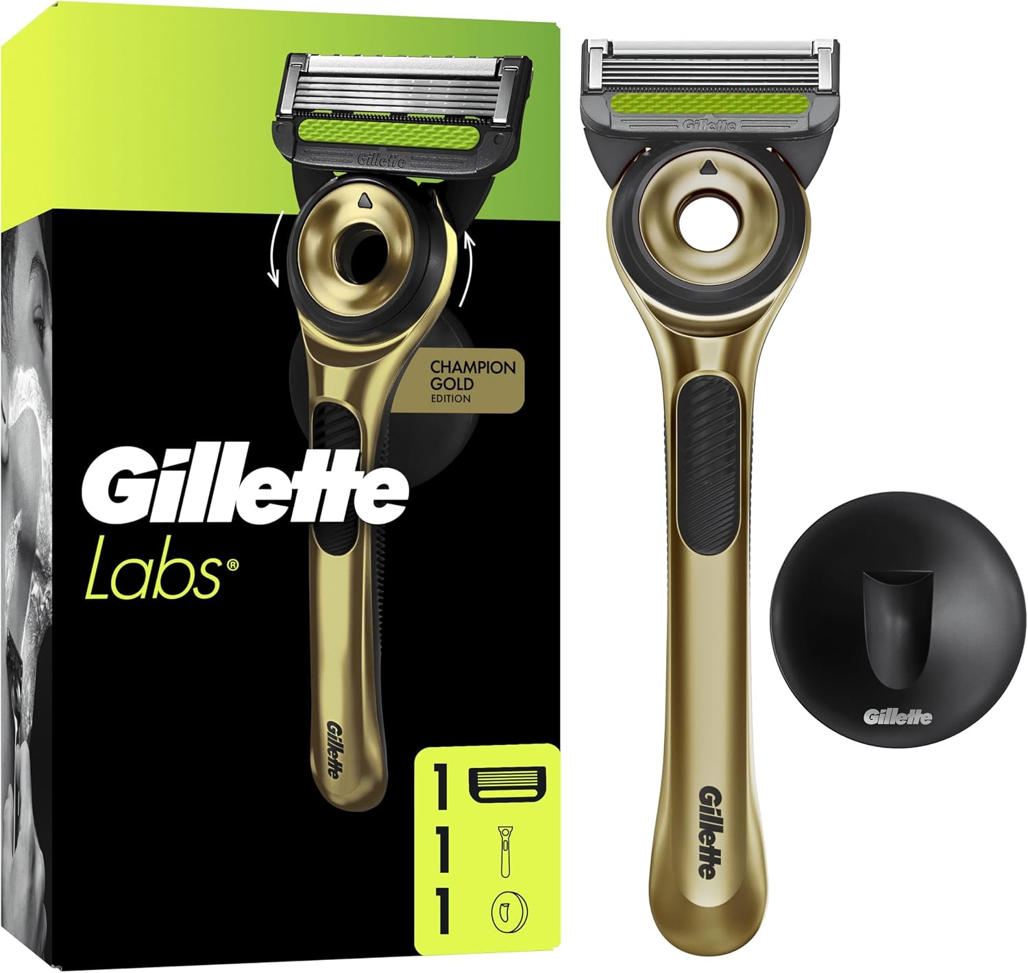 Detalle de Gillette Labs Rasoir Homme Barre Exfoliante 5 Lames