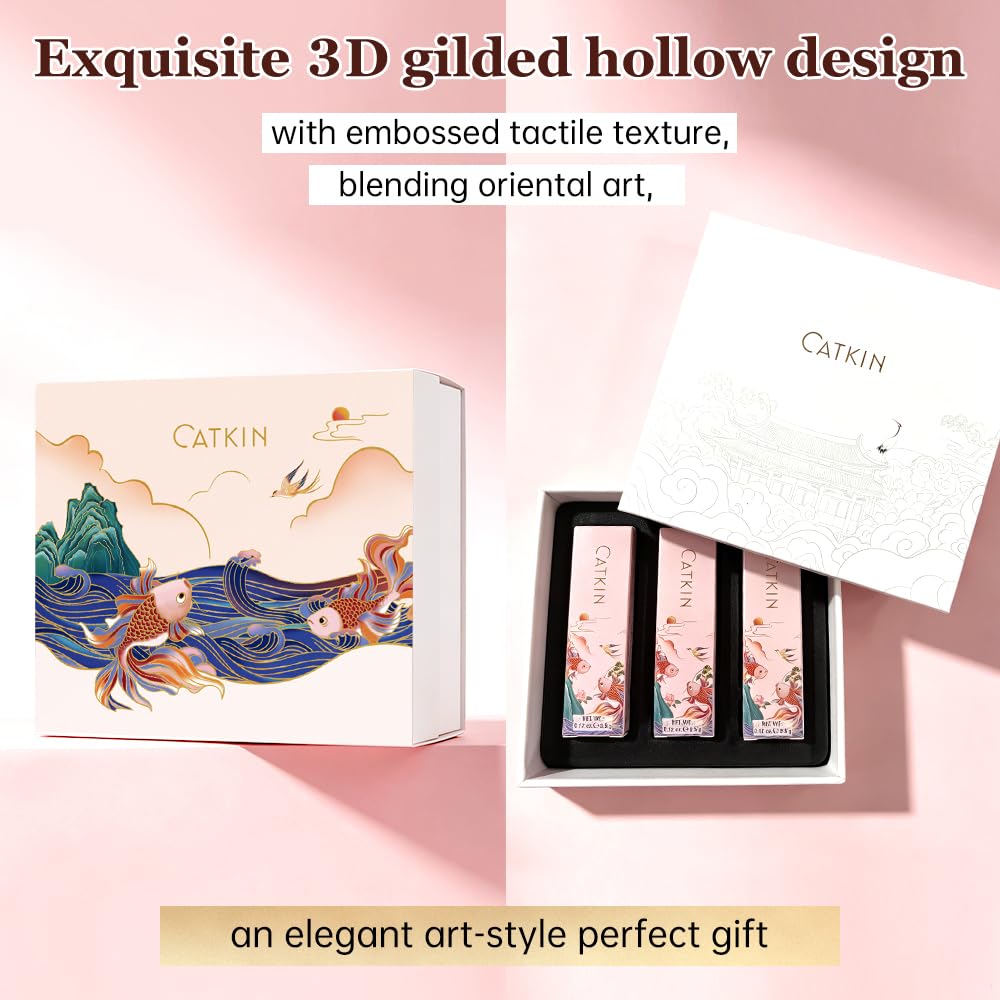 Thumbnail 6 de CATKIN Tinted Lip Balm Glitter Lip Stain Ultra Hydrating Lip Moisturizer in Venus - Peach Pink