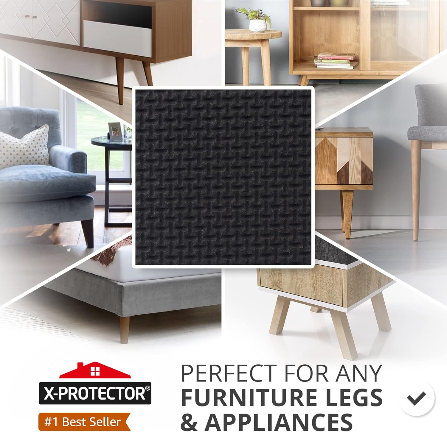 Thumbnail 2 de FURNITURE PADS X-PROTECTOR Premium Non Slip Pads (16 x 50mm) – Floor Protectors for Furniture Feet