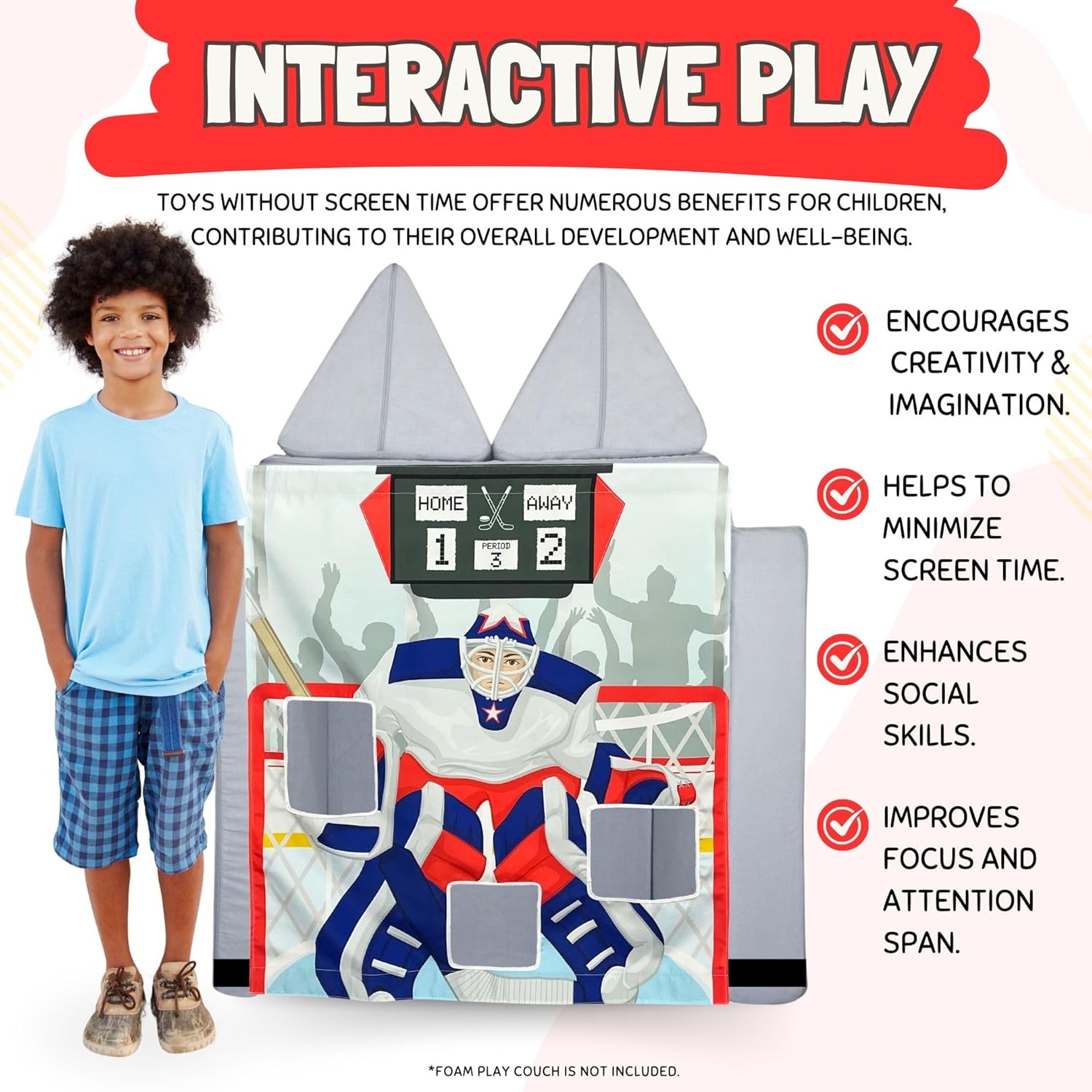 Thumbnail 2 de Couch Swag Play Panel Hockey for Kids