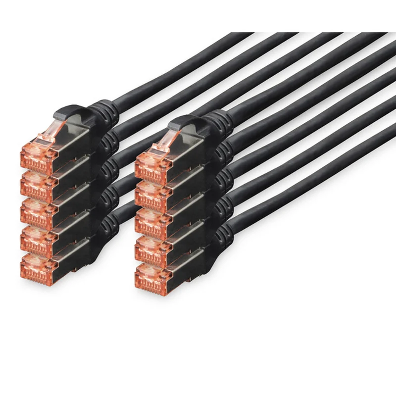 Digitus Cable de Red S-FTP Cat.6 LSZH 5 m Negro (pack 10 unidades)
