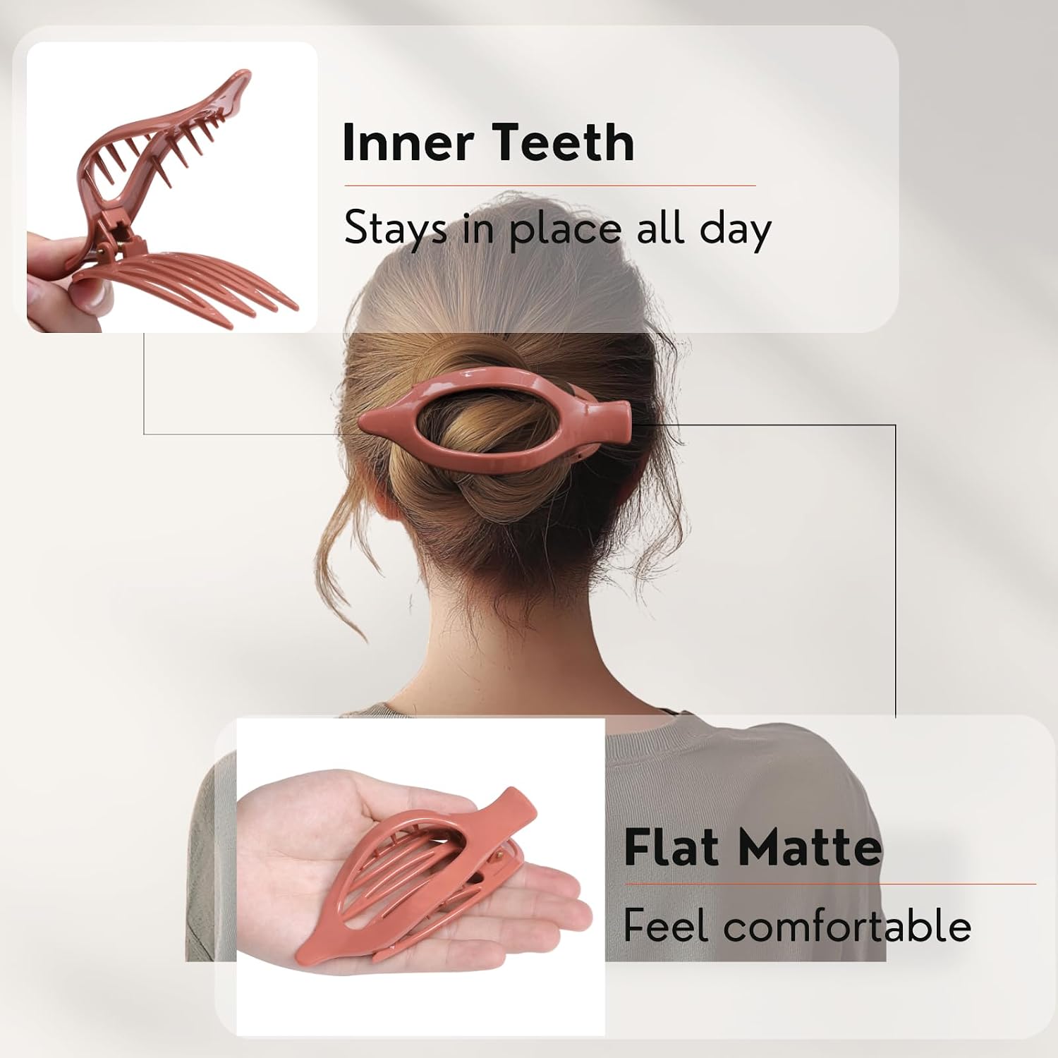 Detalle de Flat Hair Clips 8-Pack