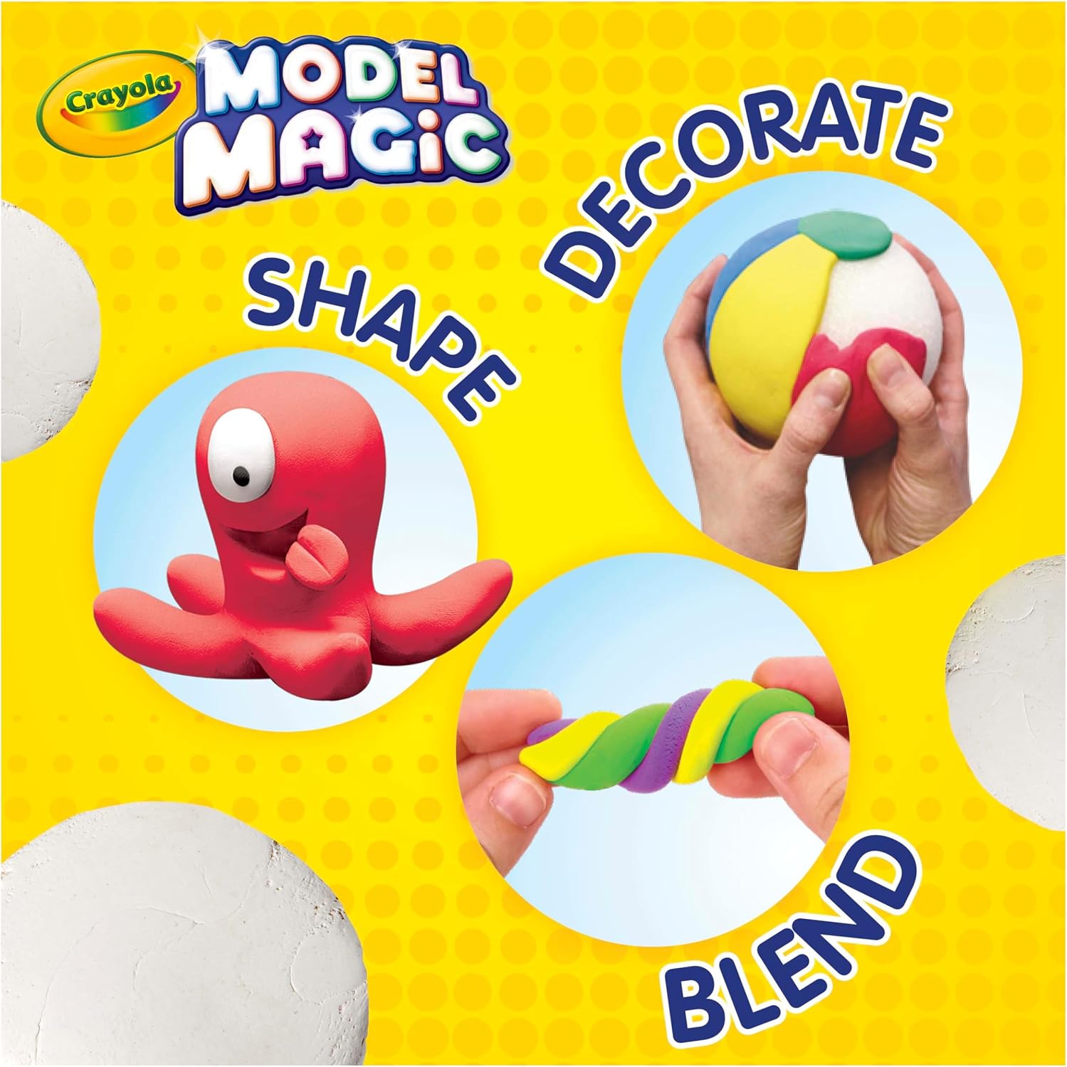 Thumbnail 3 de Crayola Model Magic White 4-Pack (8 oz Each) Air-Dry Modeling Clay for Kids
