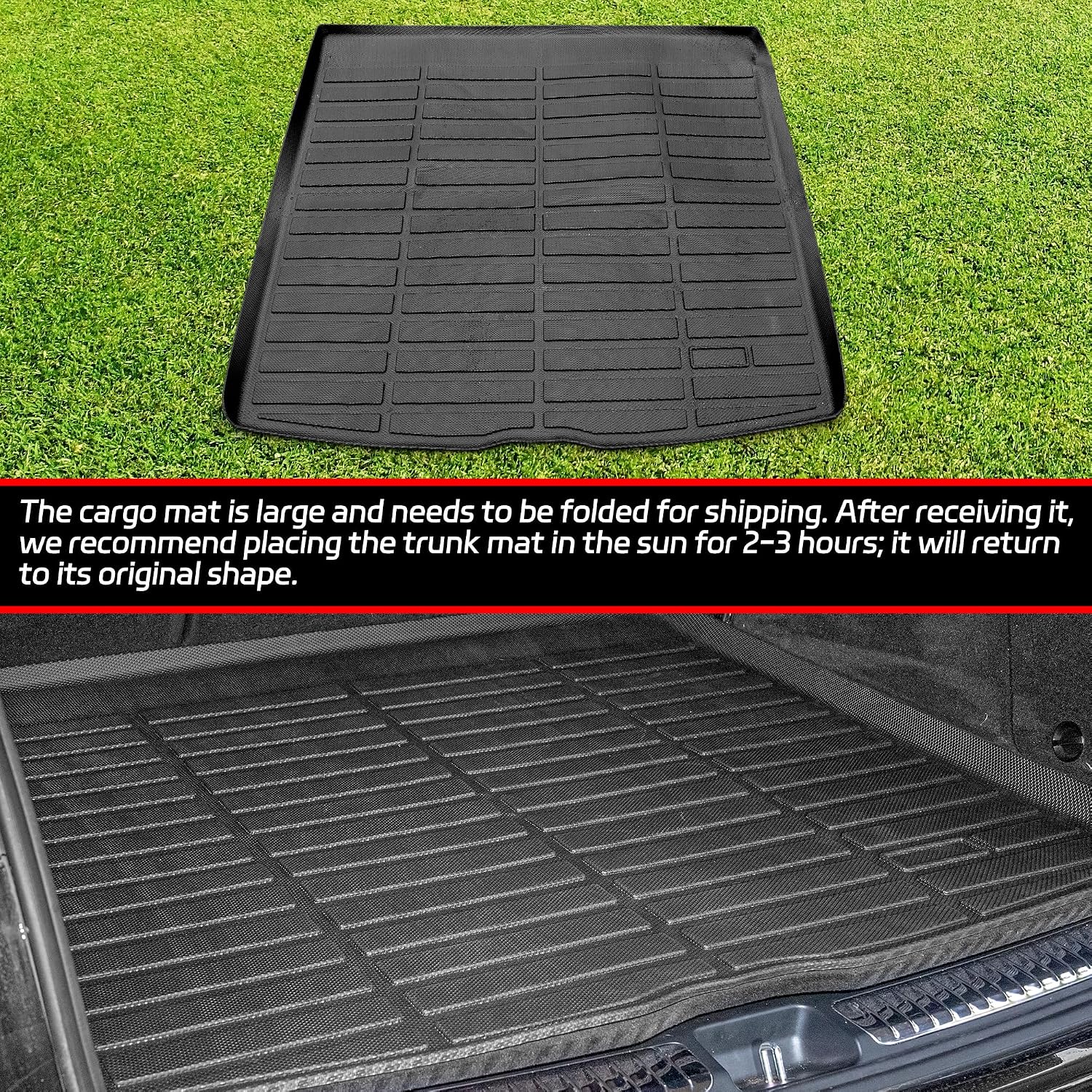 Detalle de AUTOBULL Cargo Liner for 2015–2024 Ford Edge — All-Weather Trunk Mat