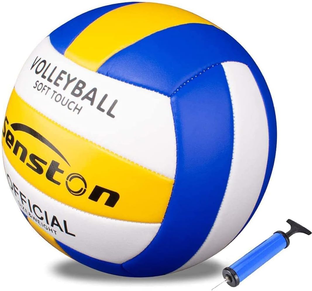 Detalle de Senston Volleyball mit Pumpe Größe 5 – wasserdichter Beach‑Ball für Anfänger