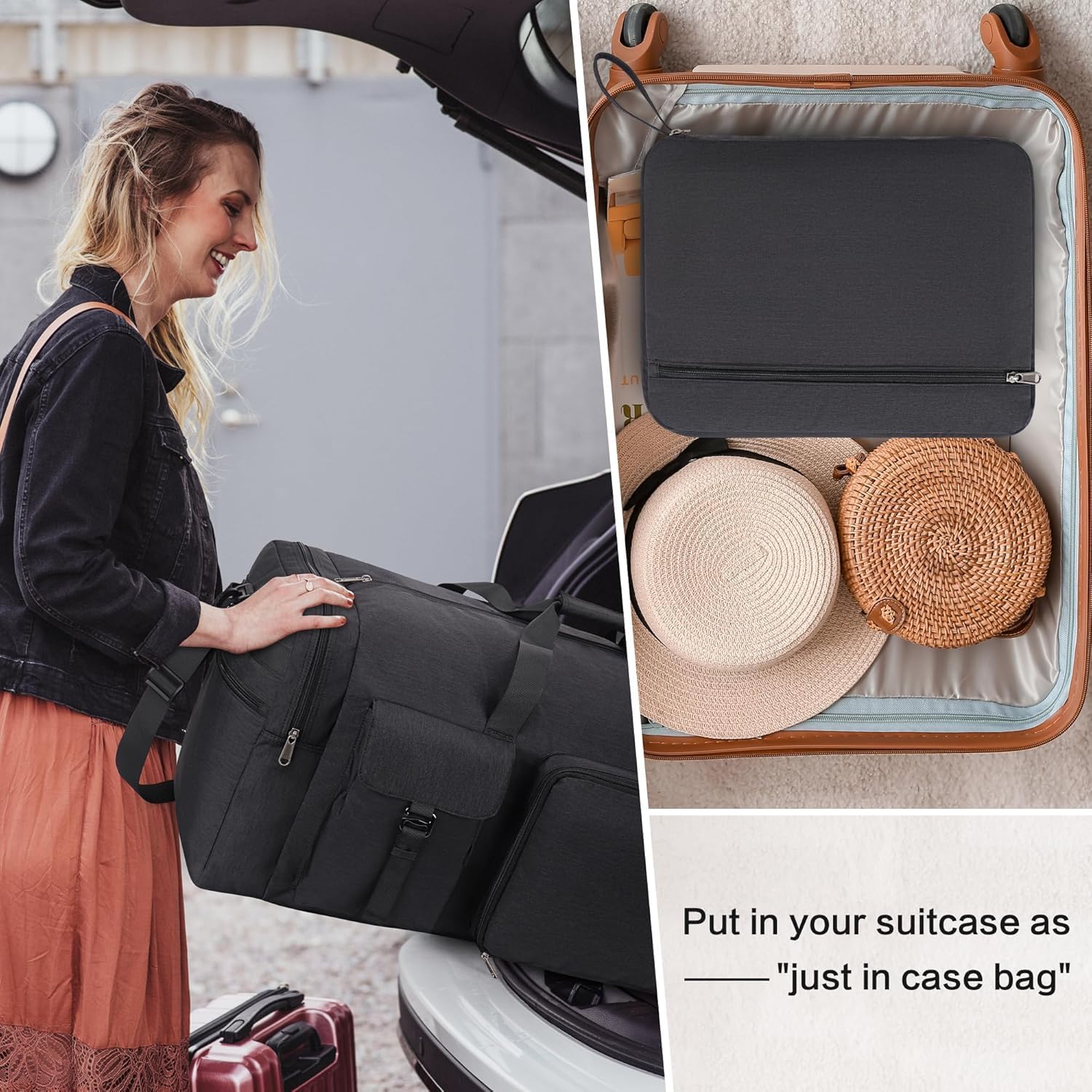 Thumbnail 6 de YOUNGOA 120L foldable travel duffel bag