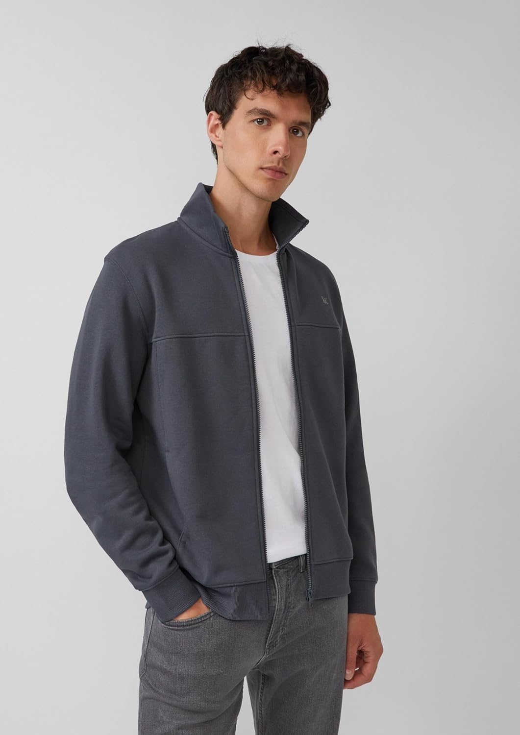 Thumbnail 2 de s.Oliver Sweatjacke mit Stehkragen und Eingrifftaschen – bequeme Regular-Fit-Sweatjacke
