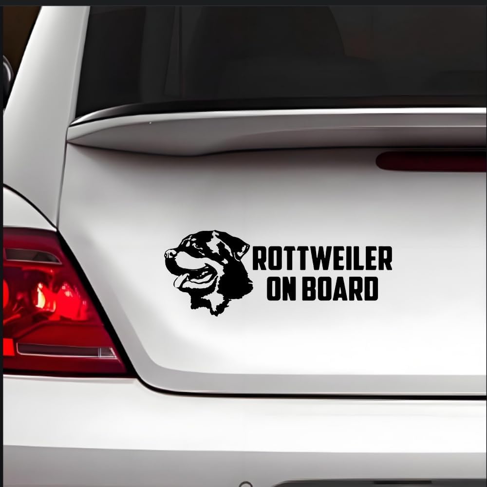 Thumbnail 2 de Rottweiler On Board Autoaufkleber 25cm Reflektierend