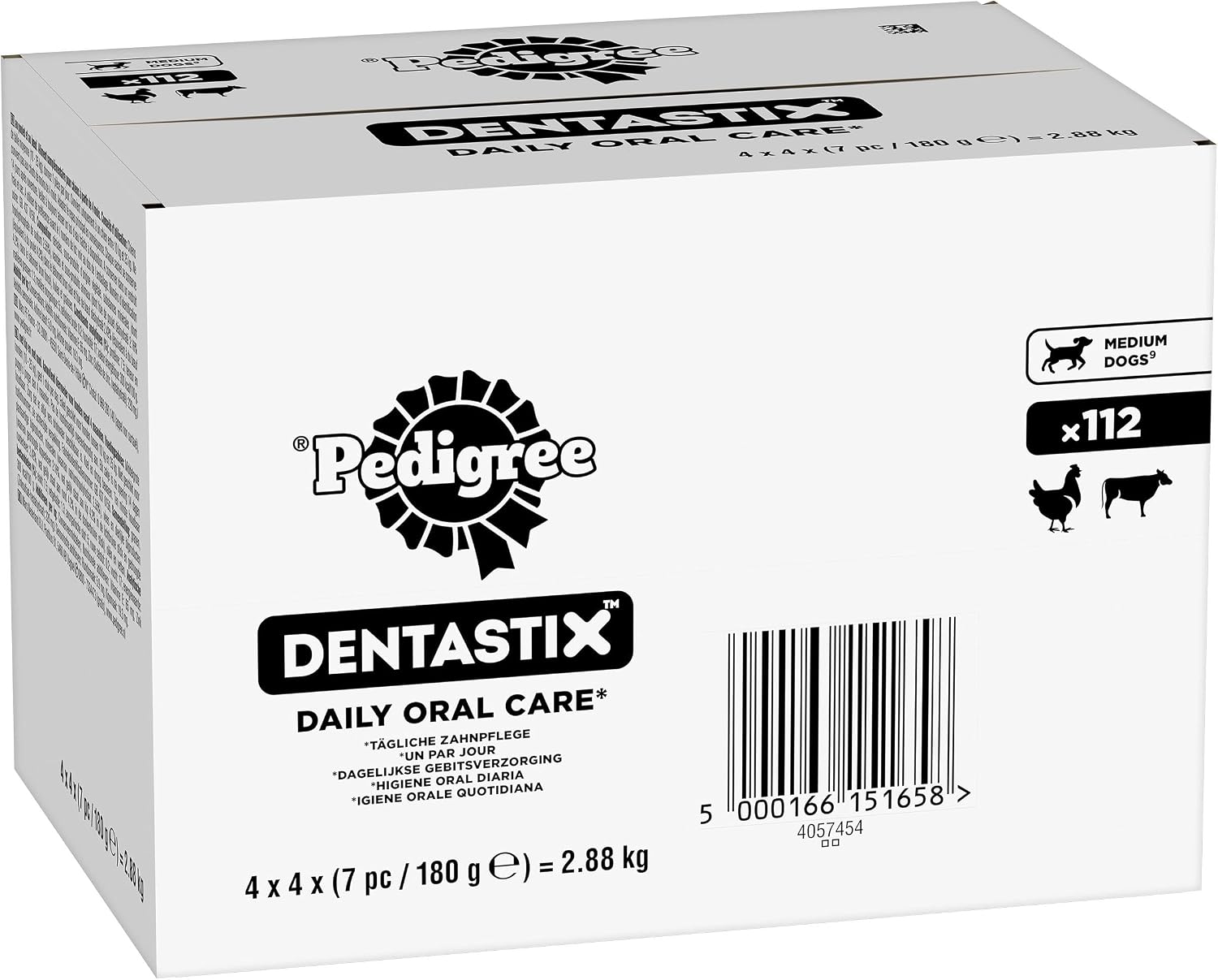 Thumbnail 1 de Pedigree DentaStix Daily Dental Chews For Medium Dogs (10-25 kg) – 112 Sticks