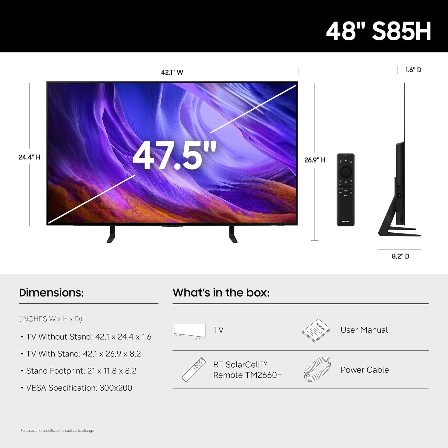 Detalle 2 de Samsung OLED TV, 48-inch