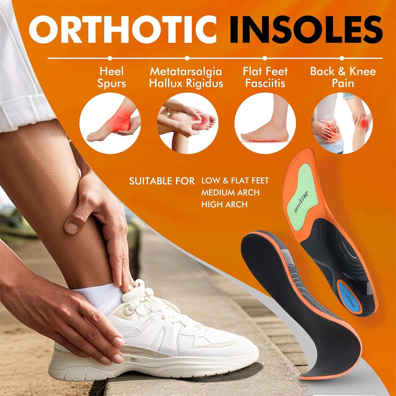 Detalle 2 de Orthopädische Einlegesohlen für Herren und Damen 🦶