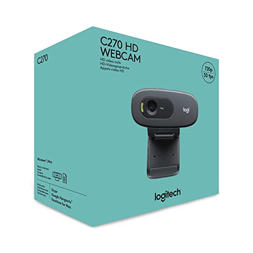 Thumbnail 7 de Logitech C270 Webcam HD: nitidezza 720p e versatilità per videochiamate quotidiane