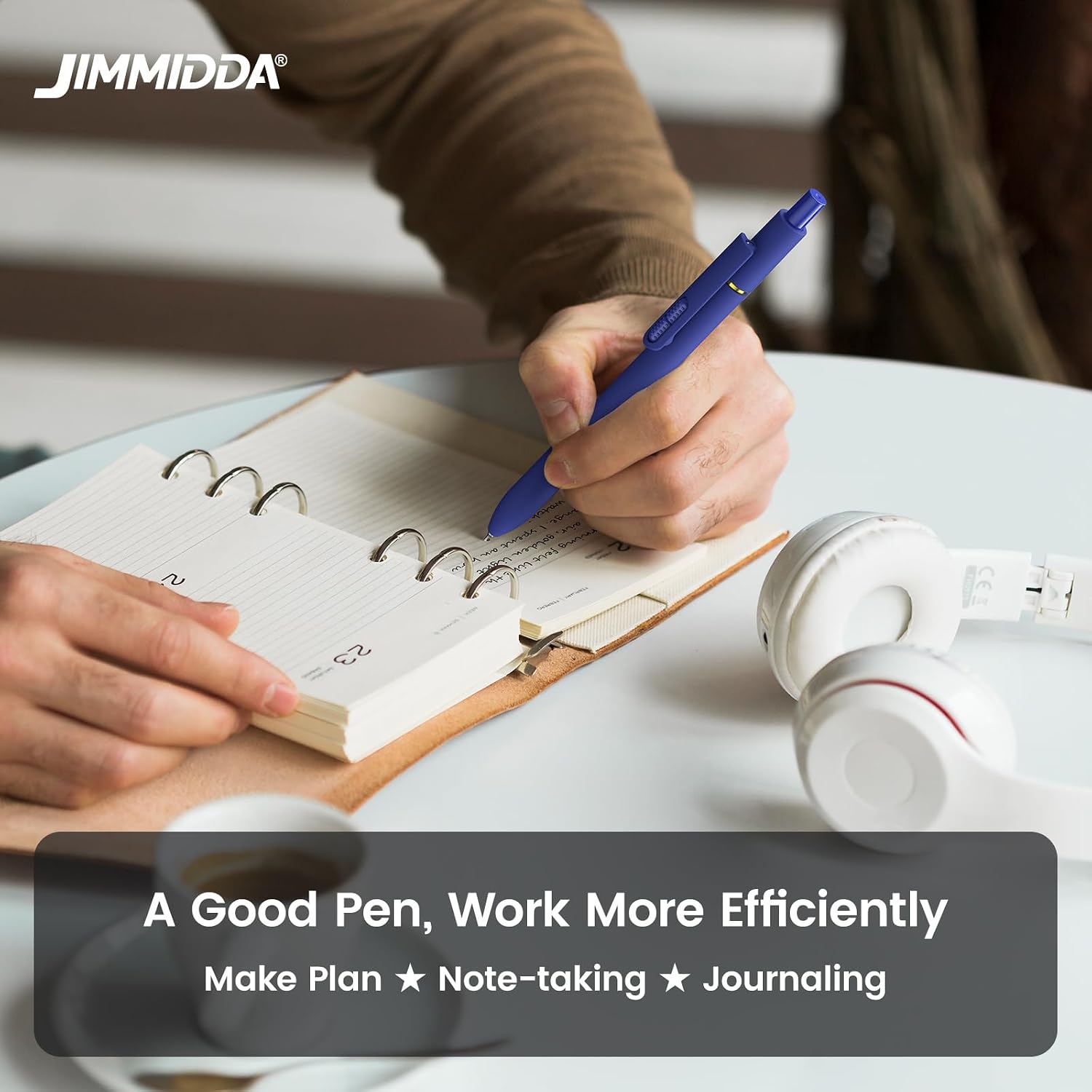 Thumbnail 6 de JIMMIDDA 8 Pcs Gel Pens – 0.7mm Black Ink, Smooth Quick-Dry Gel Writing, Retractable Fidget Pens for Everyday Use