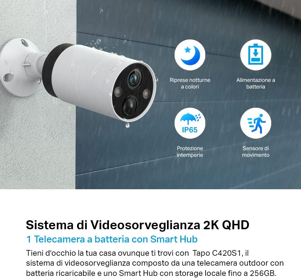 Thumbnail 1 de TP-Link Tapo C420S1 Telecamera WiFi esterno QHD 2K