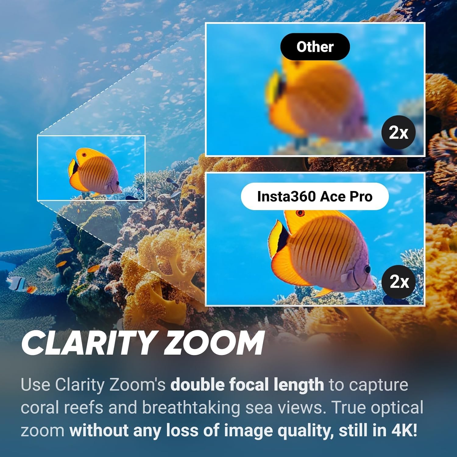 Thumbnail 3 de Insta360 Ace Pro Diving Kit — waterproof action camera bundle with 1/1.3" sensor and AI noise reduction