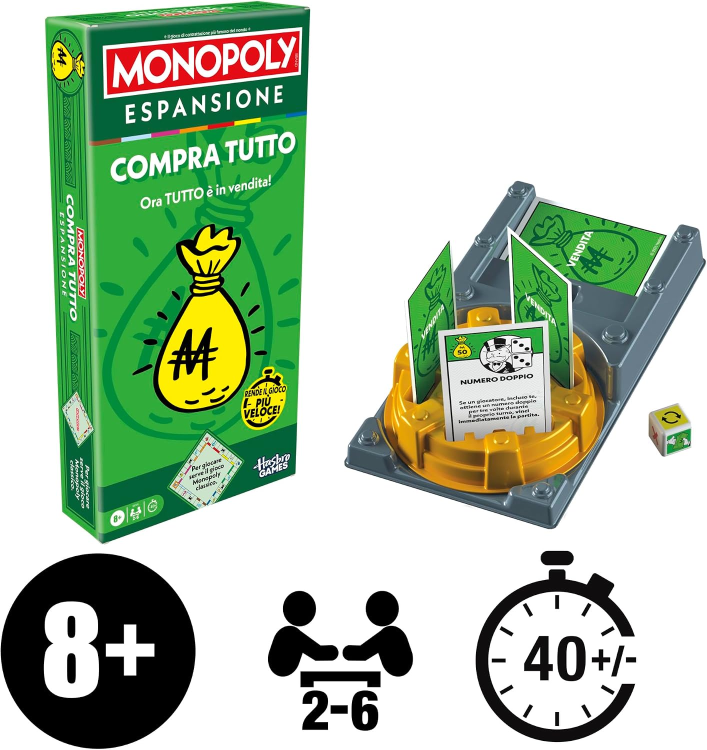 Detalle 2 de Monopoly Espansione Compra tutto 40 min 🎲