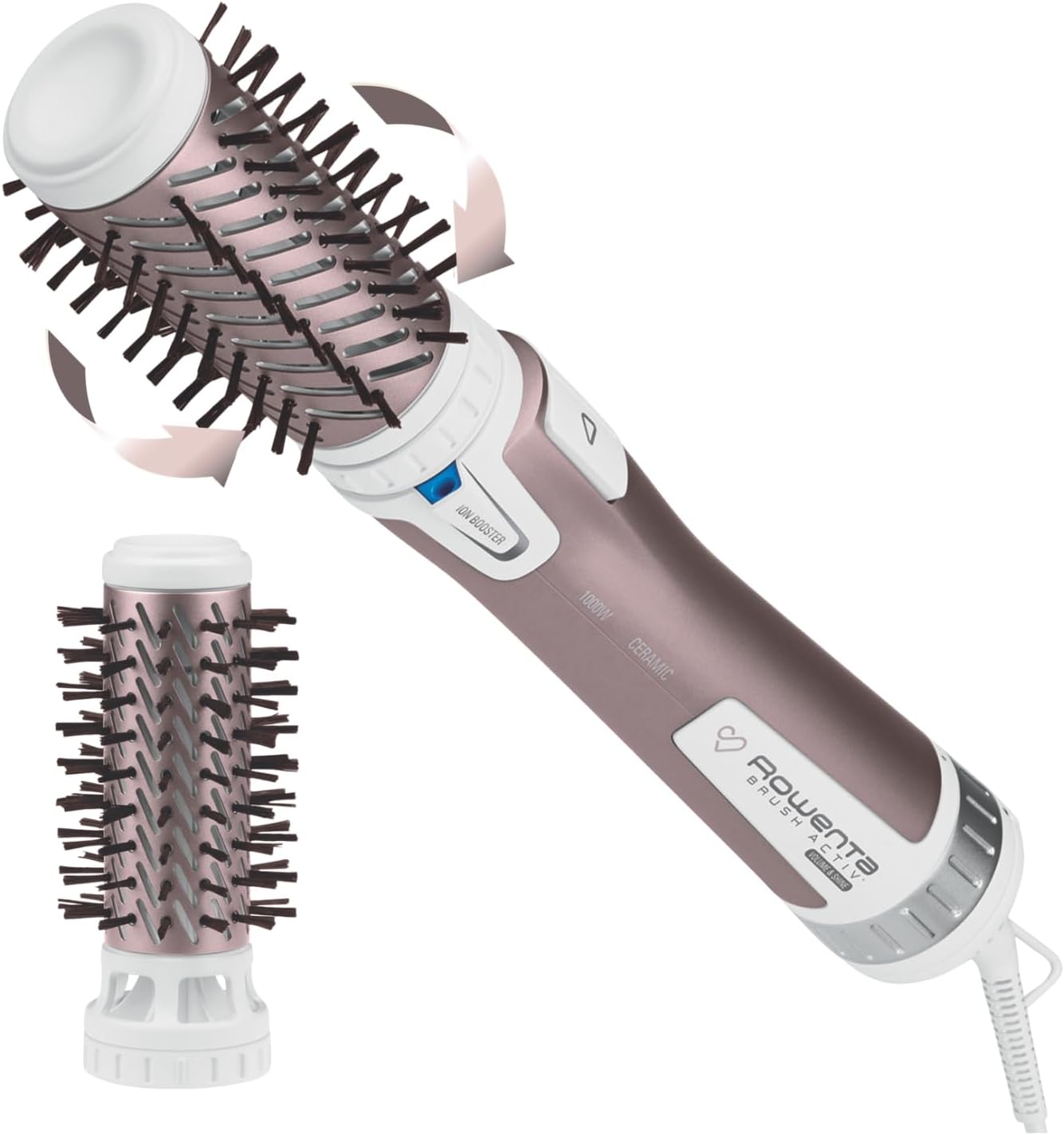 Detalle de Rowenta Brush Activ Premium Care CF9540F0 heteluchtborstel met roterende borstel