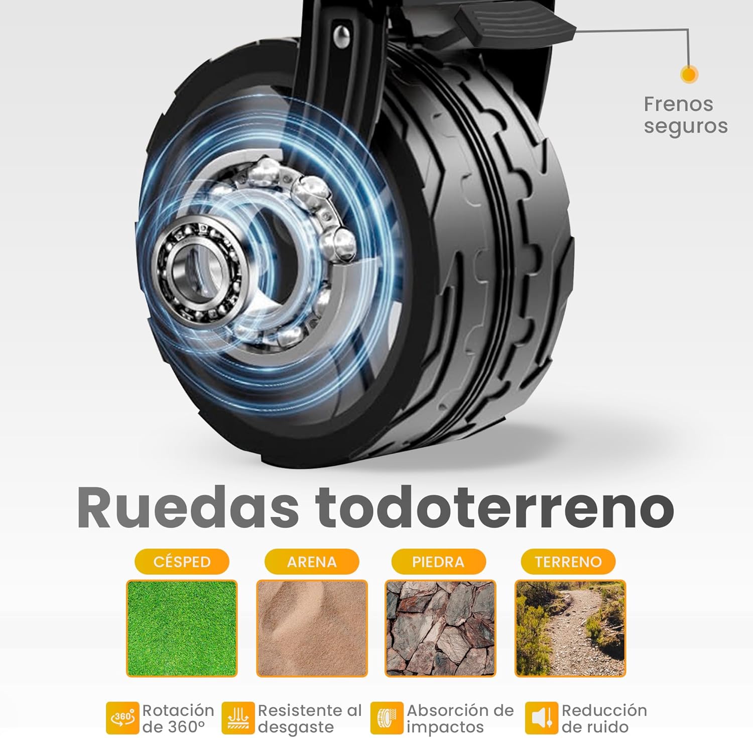 Thumbnail 4 de JUPPLIES Carro plegable con ruedas grandes 150 kg